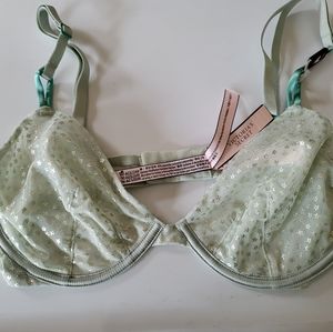 Victoria's Secret Sheer unlined demi bra 34D